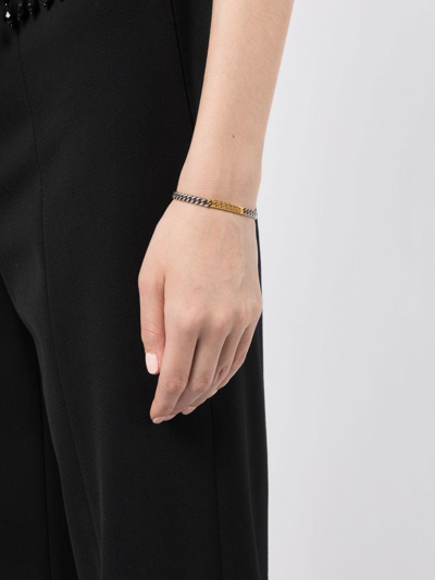 Shop Capsule Eleven Two-tone Curb-chain Bracelet In Gold