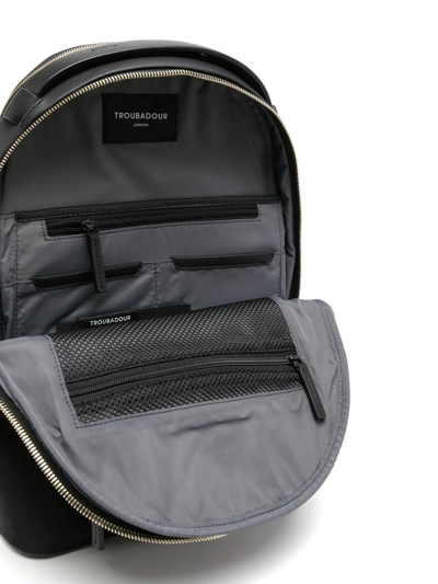 Troubadour Ember Zip-pocket Backpack In Black
