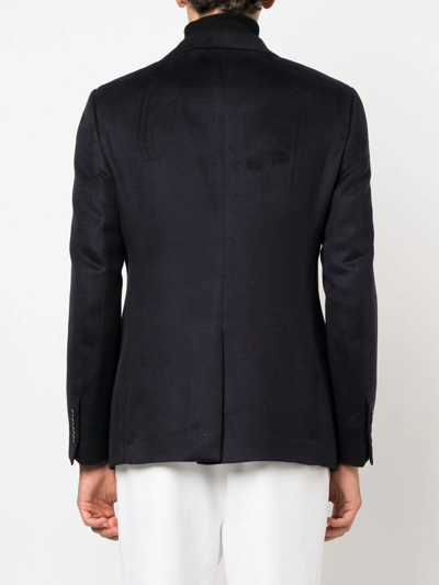 Billionaire Fitted Single-breasted Blazer In Blue