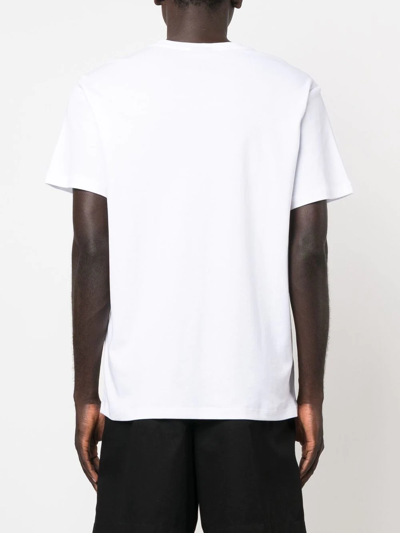 Billionaire Crest-motif Short-sleeved T-shirt In White