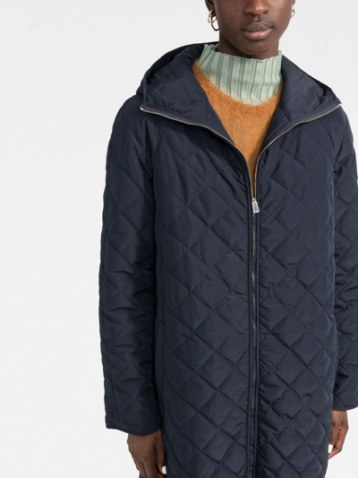 Shop There Was One Lightweight Padded Hooded Coat In Blue