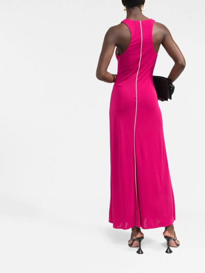 Shop There Was One Sleeveless Racerback Maxi Dress In Pink