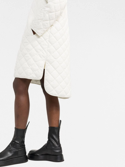 Shop There Was One Lightweight Padded Hooded Coat In White