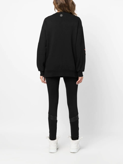 Shop Philipp Plein Monsters Logo-print Sweatshirt In Black
