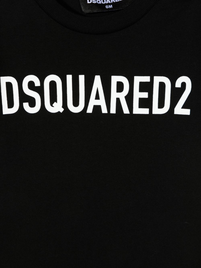 Shop Dsquared2 Logo-print Short-sleeve T-shirt In Schwarz
