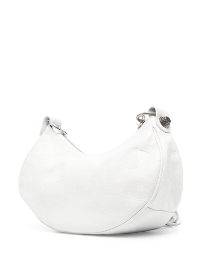 Shop Balenciaga Xs Le Cagole Shoulder Bag In Weiss