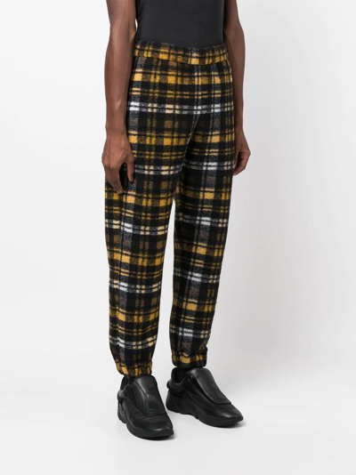 Opening Ceremony Check-print Woven Joggers In Schwarz