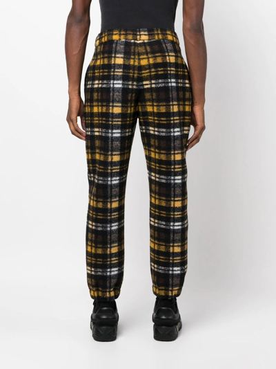Opening Ceremony Check-print Woven Joggers In Schwarz