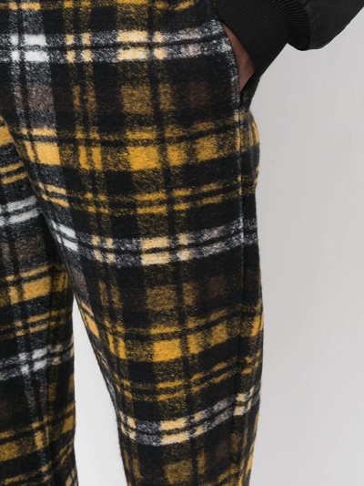 Opening Ceremony Check-print Woven Joggers In Schwarz