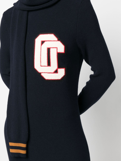 Opening Ceremony Varsity Knit Dress In Blau