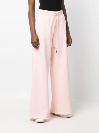 Shop Opening Ceremony Brioches Cotton-jersey Track Pants In Rosa