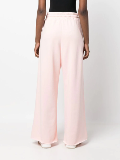 Opening Ceremony Brioches Cotton-jersey Track Pants In Rosa