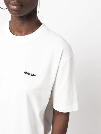 Shop Ambush Cloud Dancer Cotton T-shirts In Weiss
