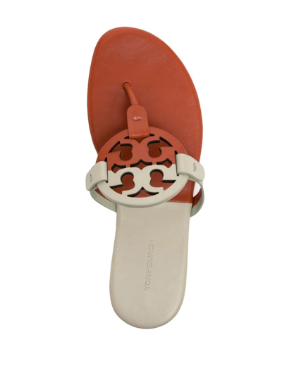 Shop Tory Burch Miller Open-toe Sandals In Orange