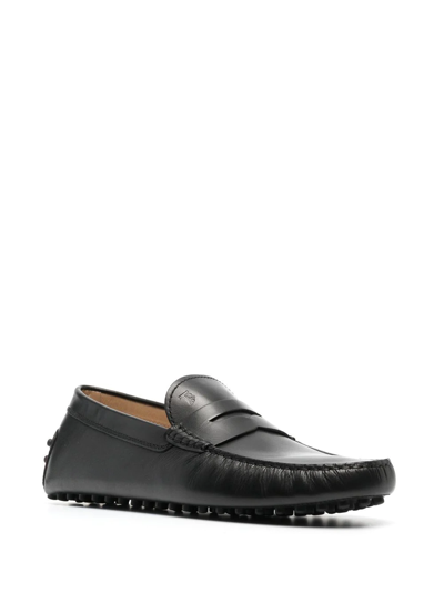 Shop Tod's Gommino Driving Shoes In Schwarz