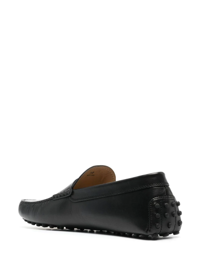 Shop Tod's Gommino Driving Shoes In Schwarz