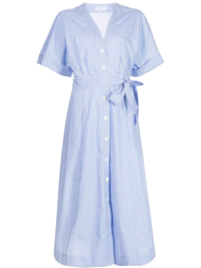 Shop Equipment Striped Shirt Dress In Blau