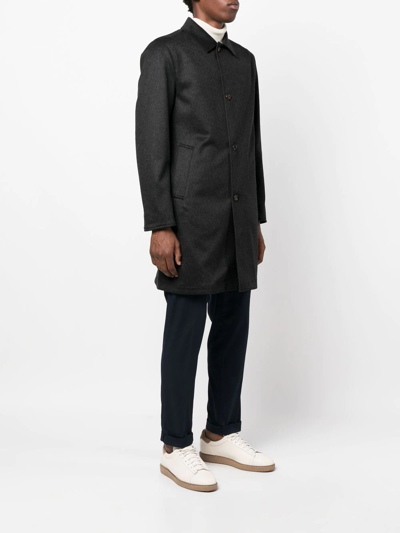 Shop Kired Reversible Cashmere Coat In Schwarz