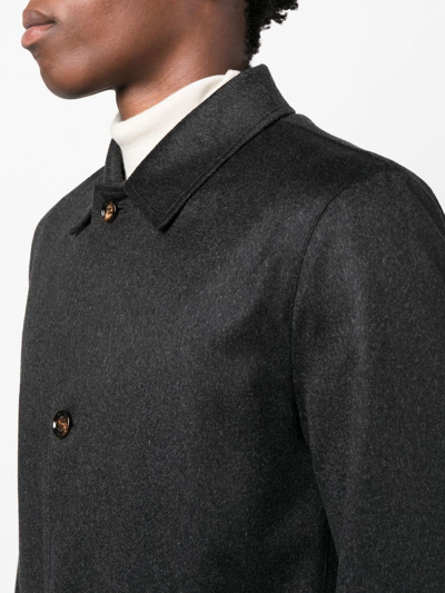 Shop Kired Reversible Cashmere Coat In Schwarz
