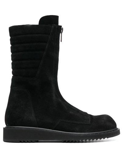 Shop Rick Owens Zipped Ankle Boots In Schwarz
