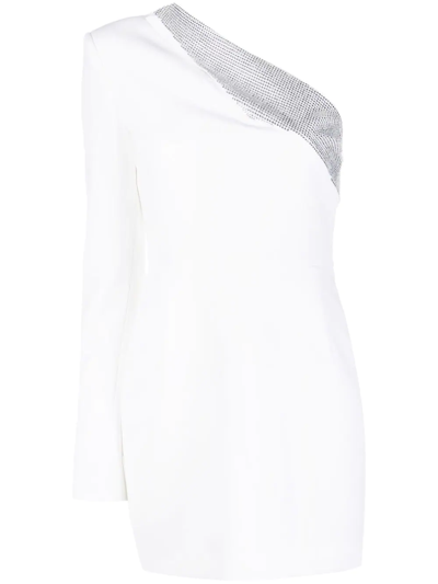 Shop Genny Crystal-embellished Cocktail Dress In Weiss