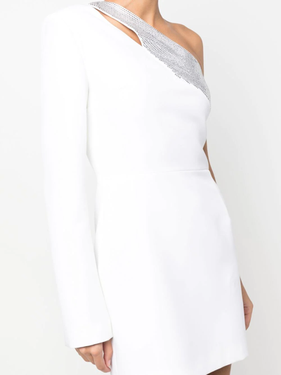 Shop Genny Crystal-embellished Cocktail Dress In Weiss