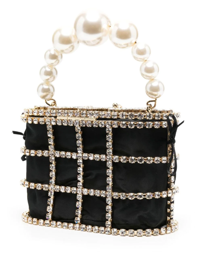 Shop Rosantica Crystal-cage Tote Bag In Gold