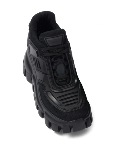 Shop Prada Cloudbust Thunder Sneakers In Schwarz
