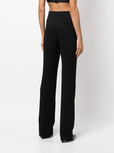 Shop The Andamane Gladys Straight-leg Trousers In Black