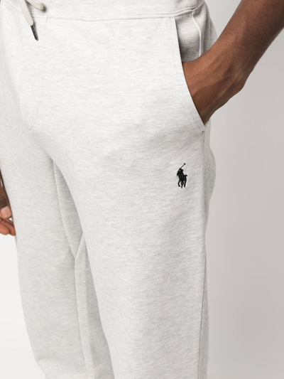 Shop Polo Ralph Lauren Cropped Track Pants In Grau