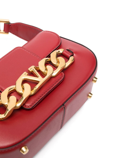 Shop Valentino Vlogo Signature Crossbody Bag In Rot