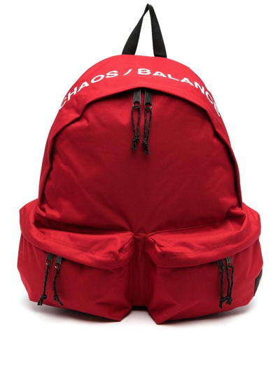 Shop Undercover X Eastpak Doublr Backpack In Rot