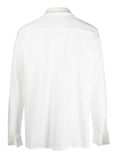 Shop Styland X Notrainproof Cotton Shirt Jacket In White