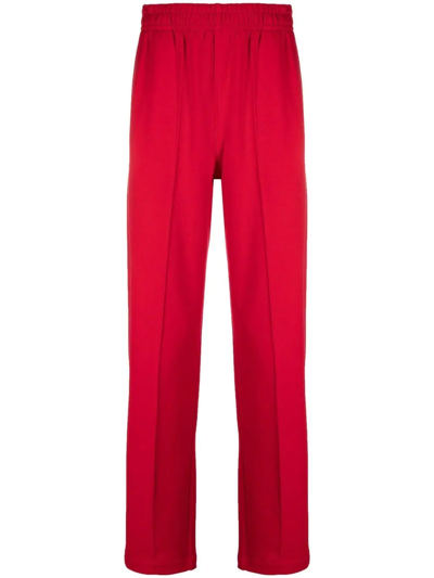 Shop Styland X Notrainproof Cotton Straight-leg Trousers In Red