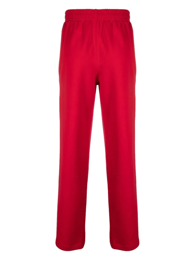 Shop Styland X Notrainproof Cotton Straight-leg Trousers In Red