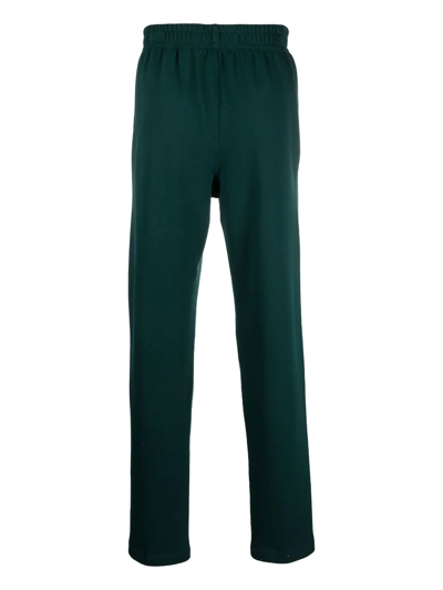 Styland Elasticated-waistband Straight Trousers In Green