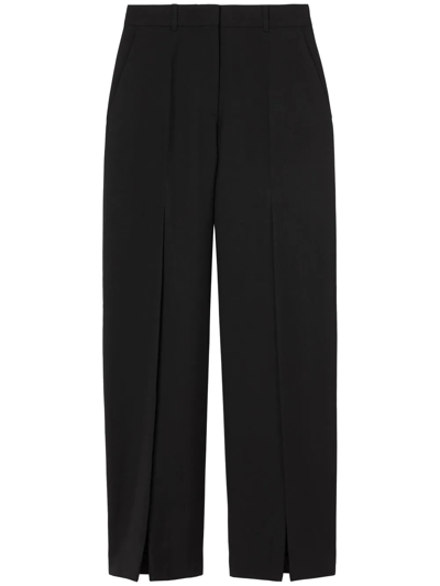 Shop Burberry Charlie Wool Tailored Trousers In Black