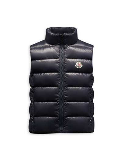 Shop Moncler Little Girl's & Girl's Ghany Zip-up Vest In Navy