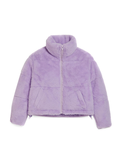 Shop Apparis Little Girl's & Girl's Billie Puffer Jacket In Wisteria