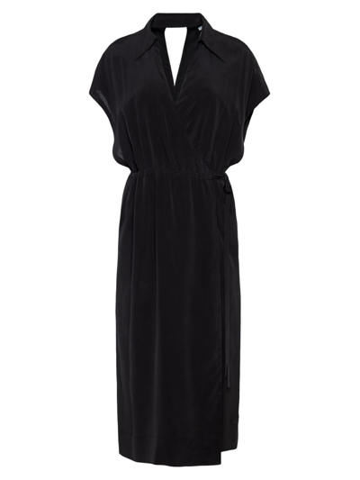 Shop Equipment Women's Karina Silk Midi-dress In True Black