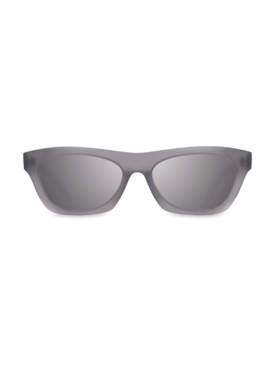 Shop Givenchy Men's Gvday 55mm Square Sunglasses In Grey