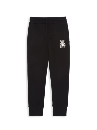 Shop Burberry Little Boy's & Boy's Otto Bear Cashmere Sweatpants In Black