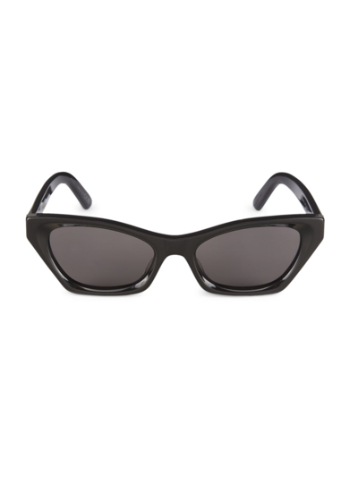 Shop Dior Women's Midnight 53mm Butterfly Sunglasses In Black