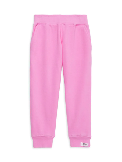 Shop Worthy Threads Little Girl's & Girl's Hand-dyed Joggers In Pink
