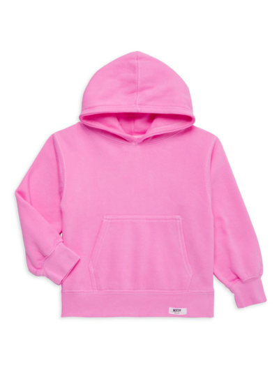 Shop Worthy Threads Little Girl's & Girl's Hand-dyed Hoodie In Pink
