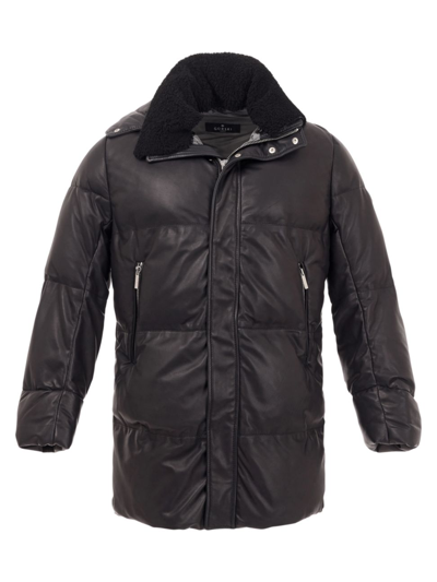 Shop Gorski Men's Parka With Toscana Lamb In Charcoal
