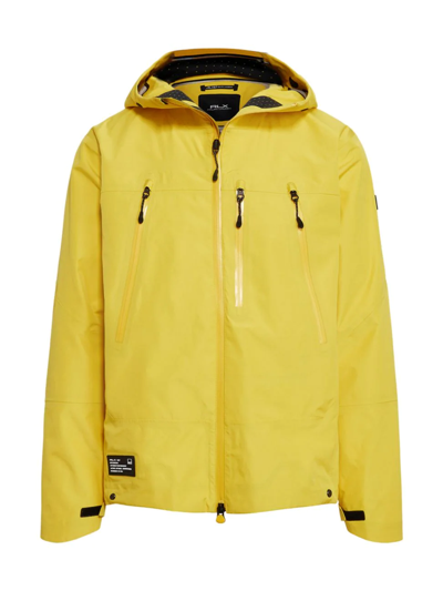 Shop Ralph Lauren Men's Water-repellent Ripstop Windbreaker Jacket In Yellow