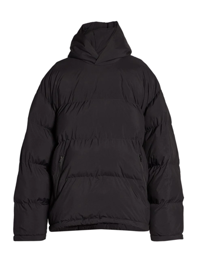 Shop Balenciaga Men's Pull-over Puffer Jacket In Black