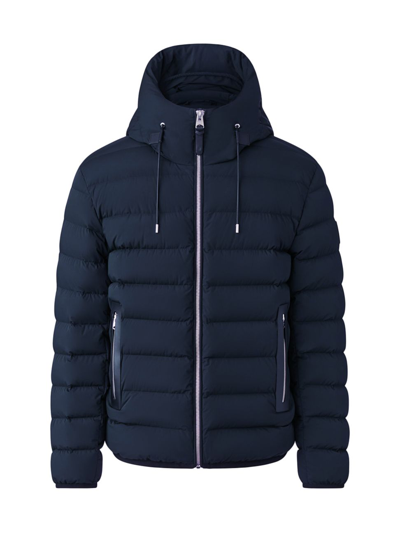 Shop Mackage Men's Jack Hooded Down Coat In Black