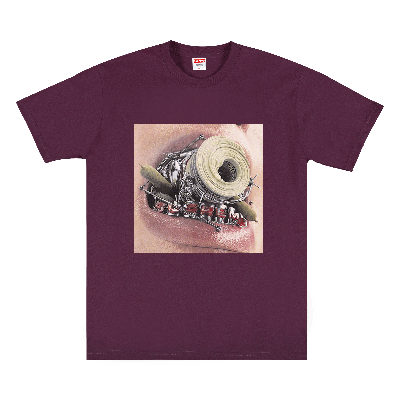 Pre-owned Supreme Braces Tee 'eggplant' In Purple